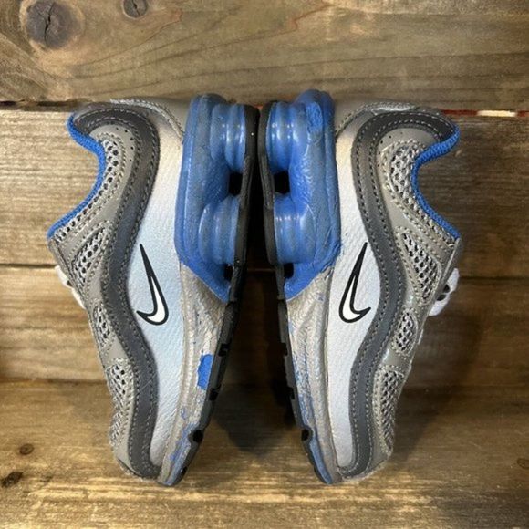 Little Kids Childrens Nike Shox Gray Athletic‎ Running Shoes Sneakers Size 6 C - Picture 3 of 7